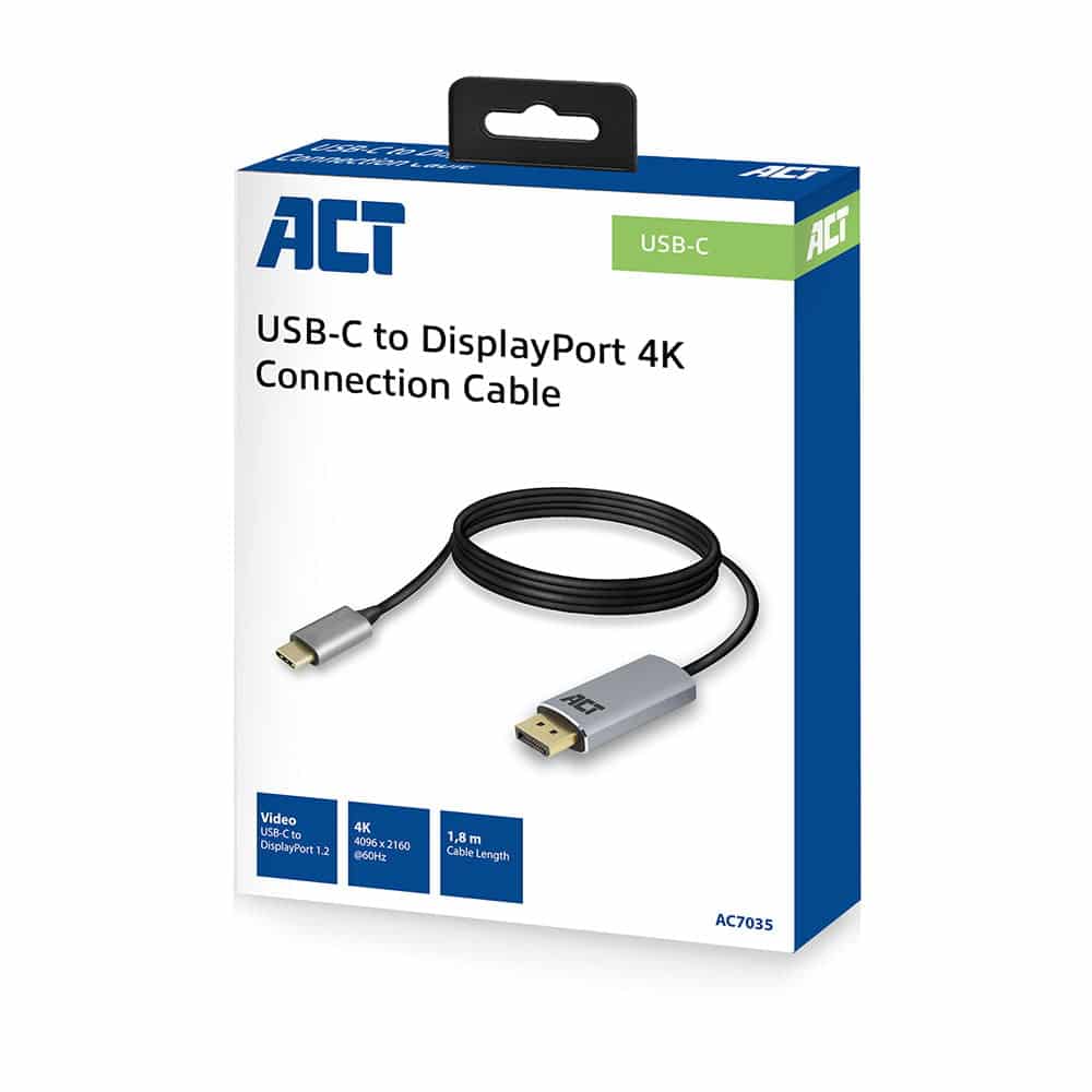 Act Ac Usb C Naar Displayport Kabel Meter