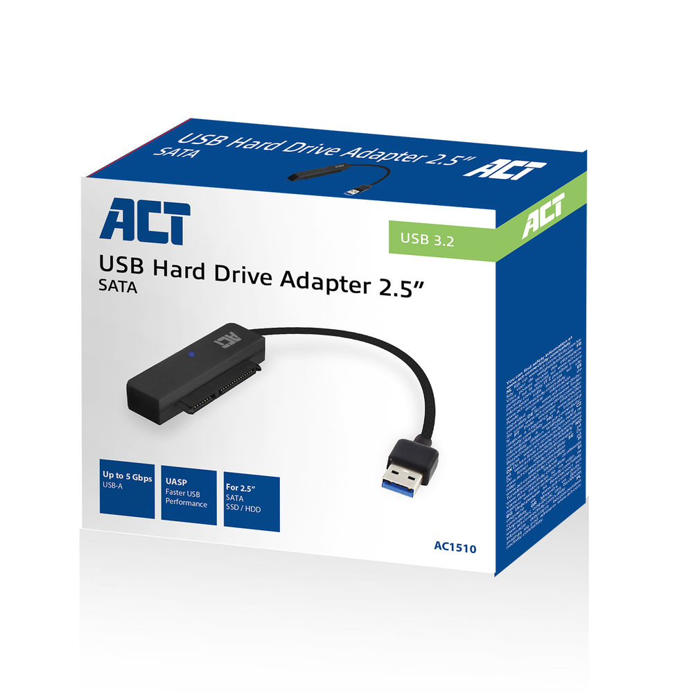 AC1510 USB adapterkabel naar 2,5″ SATA HDD/SSD