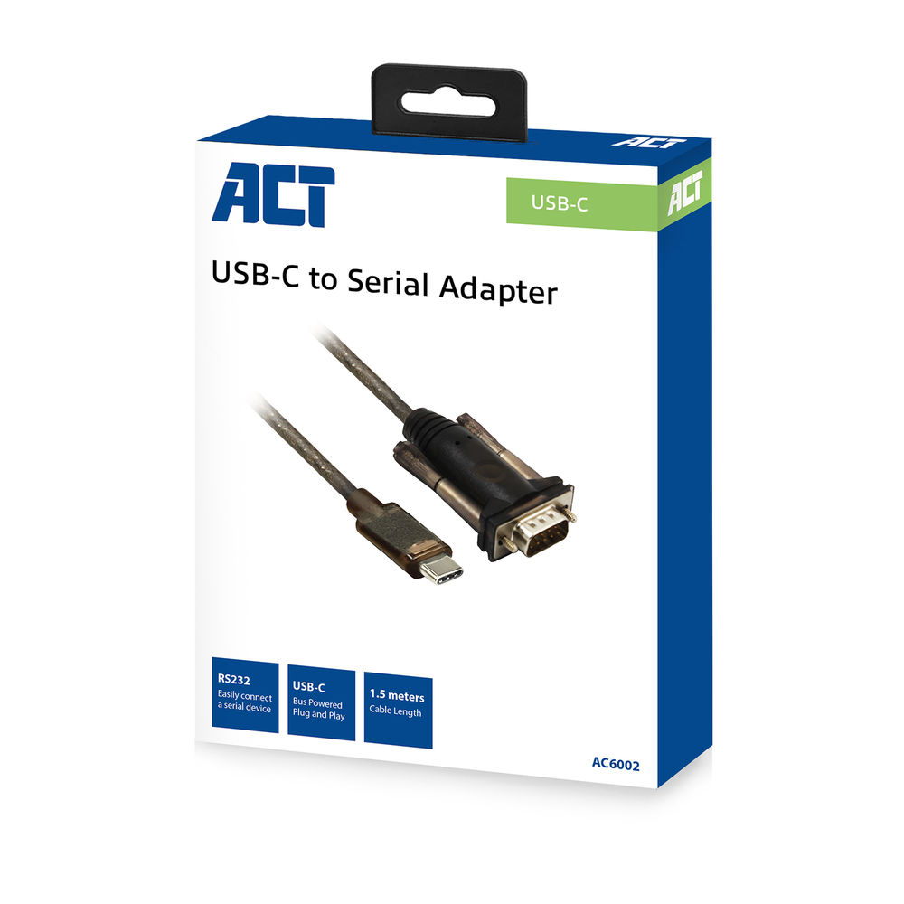 AC6002 USB-C naar Serieel Adapter