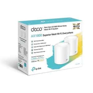 TP-Link Deco X50 (2-pack) Dual-band (2.4 GHz / 5 GHz) Wi-Fi 6 (802.11ax) Wit 3 Intern
