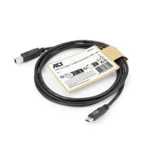 SB0013 ACT USB 2.0 kabel USB C naar USB B 18 meter 1