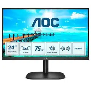 AOC B2 24B2XDAM LED display 60,5 cm (23.8") 1920 x 1080 Pixels Full HD Zwart - 0