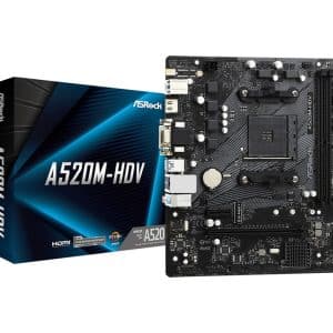 Asrock A520M-HDV Socket AM4 micro ATX - 0