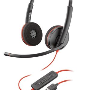 POLY Blackwire C3220 Headset Bedraad Hoofdband Kantoor/callcenter USB Type-A Zwart - 0