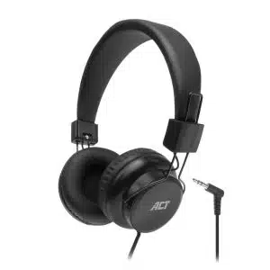 ACT AC9300 hoofdtelefoon/headset Hoofdtelefoons Bedraad Hoofdband Muziek Zwart - 0