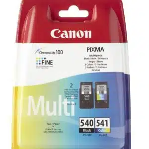 Canon PG-540/CL-541 Multi pack inktcartridge 2 stuk(s) Origineel Zwart, Cyaan, Magenta, Geel - 0