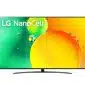 TV LG NanoCell 55 Inch NANO76 4K TV HDR Smart RENEWED - 0