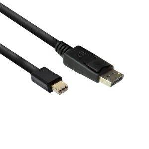Ewent EW9865 DisplayPort kabel 2 m Mini DisplayPort Zwart - 0