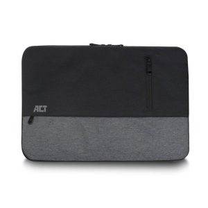 ACT Urban notebooktas 35,8 cm (14.1") Opbergmap/sleeve Zwart, Grijs - 0