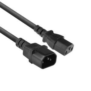 ACT AC3315 electriciteitssnoer Zwart 1,8 m C13 stekker C14 stekker - 0