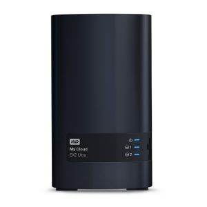 Western Digital My Cloud EX2 Ultra 3.5 Inch 2 bay My Cloud EX2 Ultra NAS, 0TB, Zwart - 0