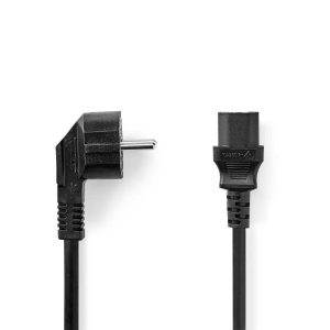 Nedis CEGL10000BK50 electriciteitssnoer Zwart 5 m CEE7/7 C13 stekker - 0