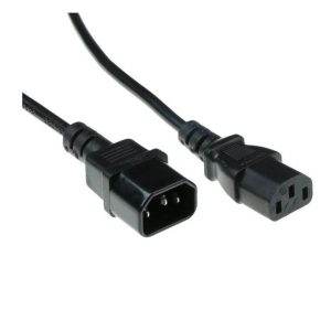 Microconnect AK 5029 electriciteitssnoer Zwart 0,6 m C13 stekker C14 stekker - 0