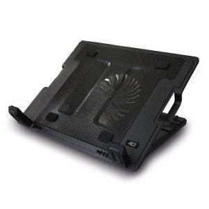 ACT AC8110 notebook cooling pad 43,9 cm (17.3") 1000 RPM Zwart - 0