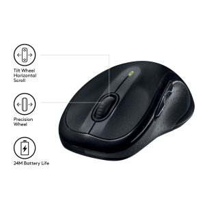 Logitech M510 | Ambidextrous Draadloze Muis | RF-Draadloos | 1000 DPI | Zwart | Returned - 3